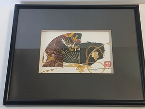 Arte enmarcado de medios mixtos Michele Yamaguma artista diseños de granito - Imagen 1 de 8