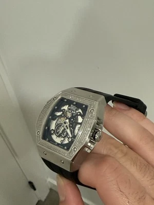 Reloj IceLink Diamante Esqueleto Negro Para Hombre Foto 1 de 4