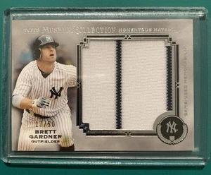 2013 Topps Museum Collection BRETT GARDNER Jumbo Relic /50 #MMJR-BGA * Yankees - Picture 1 of 2