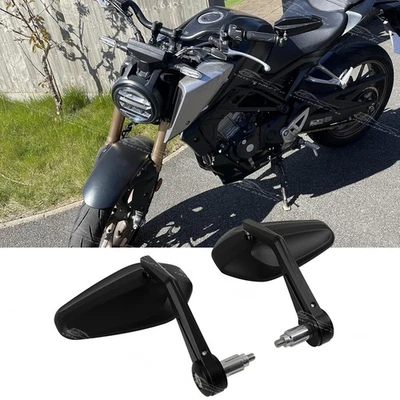 Espejos retrovisores con extremo de barra de 7/8" para motocicleta Honda CB125R CB250R 500R 650R Foto 1 de 4