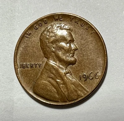 1966 Lincoln Cent DDO FS-101 Strong Doubled Die Obverse + Weak FG DDR Errors - Image 1 of 4