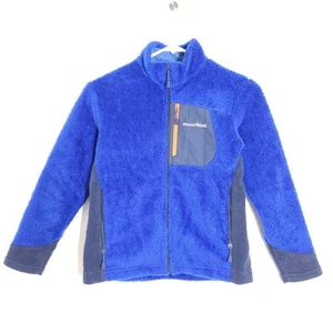 Montbell Kids' Light Fleece Insulating Jacket Cllimaair Blue 1106697 Sz 9/10 - Picture 1 of 4