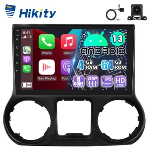 10,1" 8-Core Android13 Autoradio mit CarPlay GPS Navi Für Jeep Wrangler JK 11-18 - Bild 1 von 15