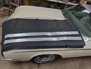 1963 Buick Wildcat Fender Trim Moldings Front Ornament Backing Strips Both Sides - Picture 1 of 10