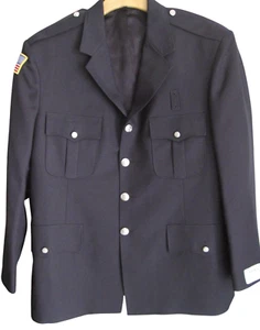 NOS Flying Cross LAFD Single Breasted Navy Blazer Mens 48R Engraved FD Buttons - Picture 1 of 7