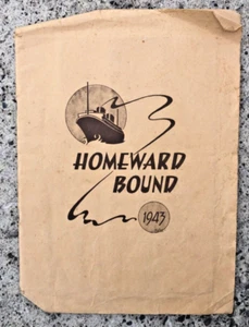 Homeward Bound 1943 Australia WW2 Troop Magazine Signed Low - Picture 1 of 7