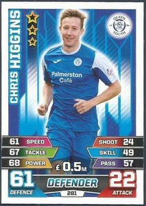 TOPPS MATCH ATTAX SPL 2015-16-#281-QUEEN OF THE SOUTH-CHRIS HIGGINS - Picture 1 of 1