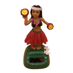 Solar Powered Dancing Hula Girl Swinging Bobble Toy For Car Home Decoration - Picture 1 of 8