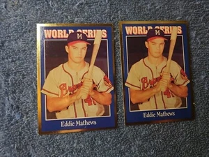 Eddie Mathews 1992 Sports Card News Gold Card #151 _ Exact Card Lot Of 2 - Bild 1 von 2