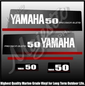 YAMAHA - 50 hp - PRECISION BLEND - OUTBOARD DECALS - Picture 1 of 1