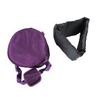 (12in Pure Purple)Music Bowl Storage Bag Crystal Singing Bowl Carrying Case SG5
