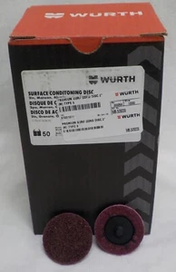Wurth - Box of 50 Premium Surface Conditioning Discs 2" Medium Roloc Compatible - Picture 1 of 3