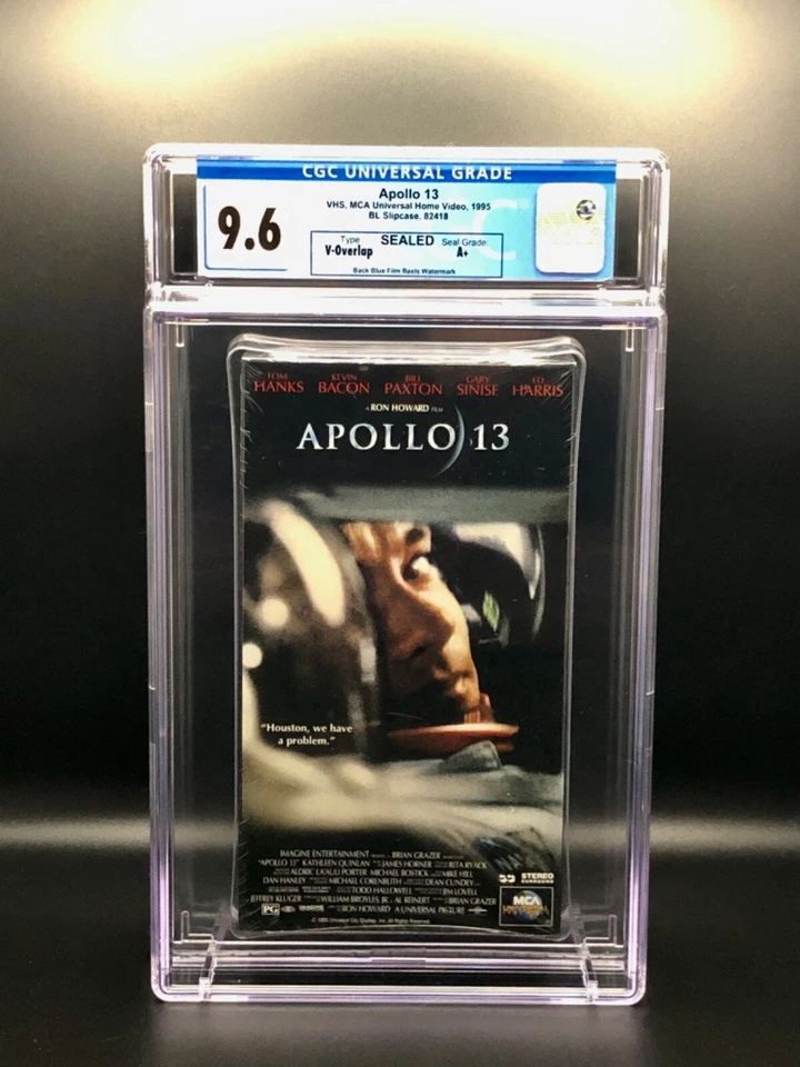 Apollo 13 (1995) - 1995 VHS - CGC 9.6 - SEALED Grade A+ Watermarked - Image 1 of 4