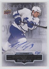 2014 Upper Deck Spring Expo Priority Signings UD Exclusives /5 Dion Phaneuf Auto