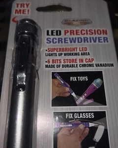 Blazing LED Gray Precision Screwdriver (#702288) New - Picture 1 of 1