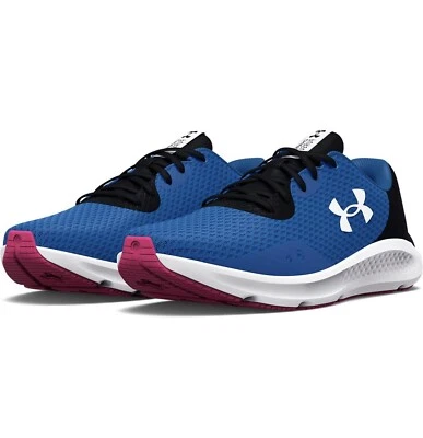 Zapatos para correr Under Armour para mujer talla 10 Charged Pursuit 3 3024889-400 azul/rosa Foto 1 de 4