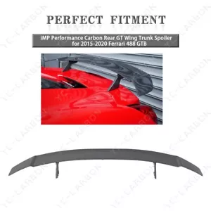 iMP Performance Carbon Rear GT Wing Trunk Spoiler for 2015-2020 Ferrari 488 GTB - Bild 1 von 24