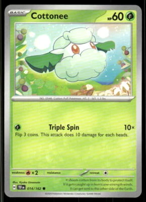 SV05: Temporal Forces #014/162 Cottonee - Image 1 of 2