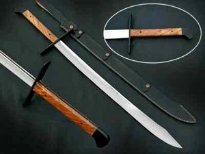 Espada cuchillo grande hecha a mano de acero de alto carbono con funda regalo único para él - Imagen 1 de 8