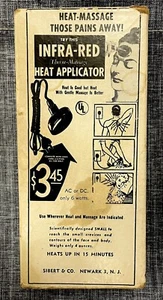 Vintage Sibert & Co THERM MASSAGE Infra Red Heat Applicator w/Box - Picture 1 of 6