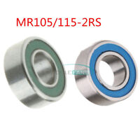 10PCS MR84RS 4x8x3mm Rubber Sealed Ball Bearing Bearings BLUE 4*8*3