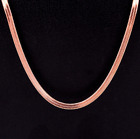 Stainless Steel Herringbone Snake Chain Choker Necklace Women Girl 16-18" Pe44