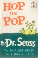 Hop on Pop Book Dr Seuss Hardcover 1963 1st Edition Early Reader Book Vintage
