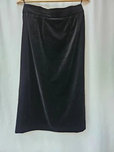 Vintage Louis Feraud 100% Cotton Velvet Maxi Skirt US12 - Picture 1 of 10