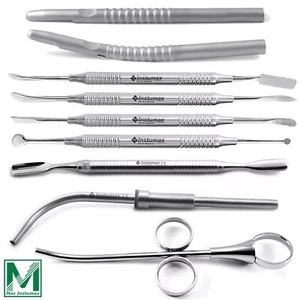 Dental Bone Grafting Instruments Kit Bone Spreader Harvesting Collector Scraper - Picture 1 of 7