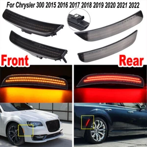 Indicador de luz LED lateral delantera trasera 4 piezas para Chrysler 300 2015-2023 - Imagen 1 de 17