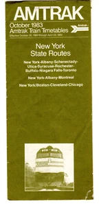 Orari Treni Amtrak Orari Ottobre 1983 Rotte dello Stato di New York - Foto 1 di 6