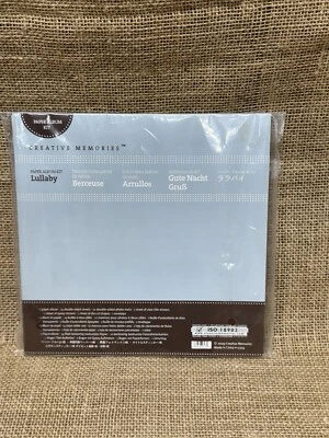Kit de álbum de papel Creative Memories: canción de cuna - papel, tapetes, pegatinas de título - bebé Foto 1 de 4