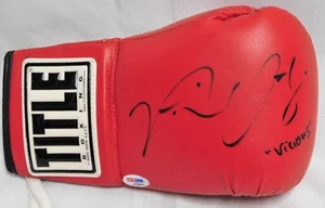 Victor Ortiz Boxer signiert roter Titel Boxhandschuh PSA authentifiziert - Bild 1 von 4