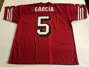 Vtg. San Francisco 49ers Jeff Garcia #5 Adidas Screened Jersey Men's Size XL. - Picture 1 of 10