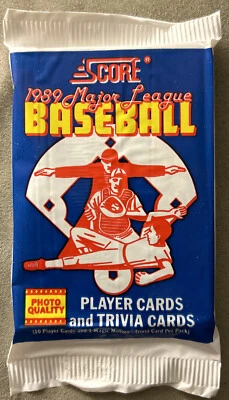 1989 Score Pack Tim Raines Expos (Top) Jim Adduci Brewers Rookie Card RC (Back) - Image 1 of 2