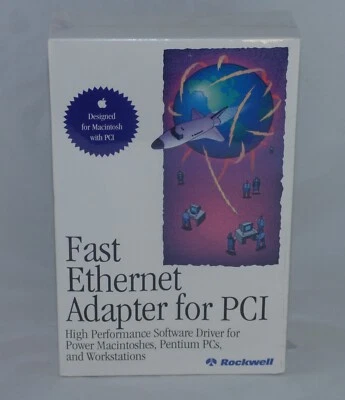 Vintage ROCKWELL 2300 Ethernet Adapter for Macintosh w/ PCI - BRAND NEW SEALED - Image 1 of 4