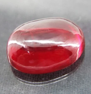 Natural Red Ruby 30+ Ct Eye Clean Cabochon Shape Loose Gemstone - Picture 1 of 7
