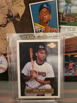 Tarjeta de novato Fleer Excel #210 Derek Jeter 1992-93 ligas menores radiocontrol Greensboro Foto 1 de 2
