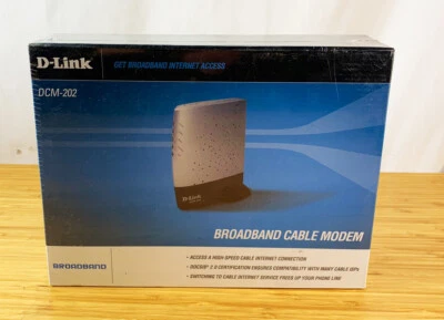 D-Link DCM-202 DOCSIS 2.0 USB Broadband Ethernet Cable Modem New Sealed  - Image 1 of 2