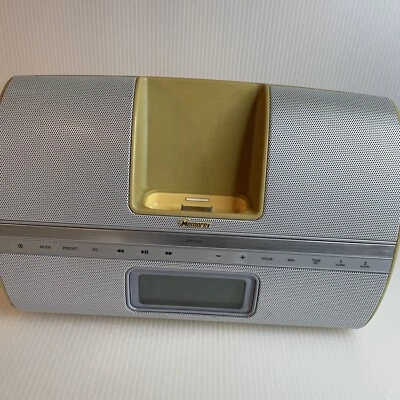 Sistema de audio altavoz radio reloj despertador IPOD Memorex M4074 despertador FM/AM Foto 1 de 4