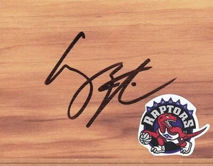 Toronto Raptors Greg Stiemsma pavimento firmato certificato di autenticità - Foto 1 di 1