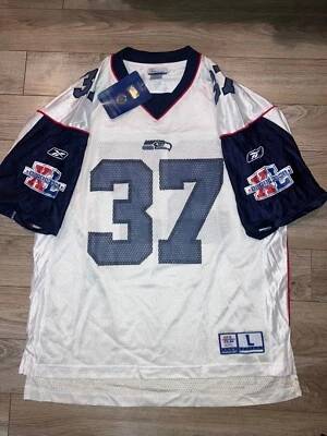 Camiseta Shaun Alexander #37 Seattle Seahawks NFL Super Bowl 2006 Reebok L LG NUEVA Foto 1 de 4