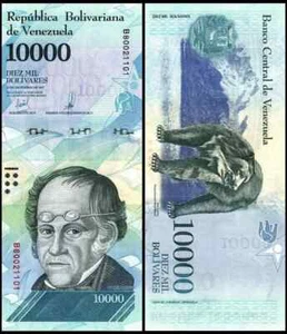 π»πͺ LOT OF 10, AUTHENTIC 10,000 VENEZUELAN BOLIVAR FUERTE, 2017, UNC π»πͺ - Picture 1 of 5