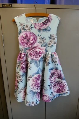 Vestido de buceo floral azul Monzón niñas 10 años usado en muy buena condición Foto 1 de 4