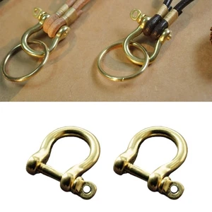 Antique Screw in Brass Horse Shoe Fasteners for Fashion DIY Craft Accessories - Picture 1 of 8