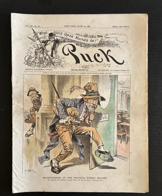 PUCK MAGAZINE - JUNE 22, 1887 - HUMOR & SATIRE - Image 1 of 4
