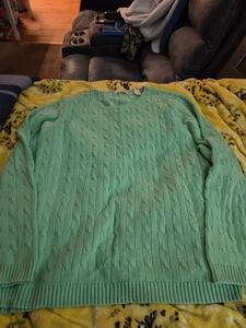 Kate Hill Strickpullover mit Zopfmuster Größe 1x kaum getragen. Grün - Bild 1 von 4