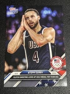 2024 Topps NOW Olympics - Steph Curry #27 Team USA Basketball Gold Medal V - Picture 1 of 2