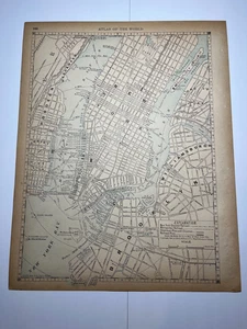 Mapa de la ciudad de Filadelfia 1890 Fm 1890 Rand-McNally Atlas VER FOTOS y DESCRIPCIÓN - Imagen 1 de 3