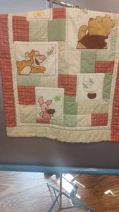 Trapunta/Coperta Winnie the Pooh api miele maialino tigro 30 pollici x 40 pollici - Foto 1 di 9